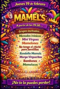  La calle de La Noria acoge este jueves una gran fiesta murguera con la participación de ocho agrupaciones