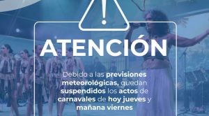 El Ayuntamiento de Pájara suspende los actos de carnavales de hoy jueves y mañana viernes por la borrasca Therense