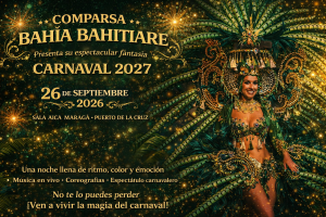 La comparsa Bahía Bahitiare presentará su fantasía del Carnaval chicharrero del 2027 en septiembre
