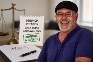 El Diputado del Común admite a trámite la denuncia del diseñador Willy Jorge sobre la votación de la Reina del Carnaval 2026