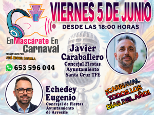 “EnMascárate En Carnaval” regresa con dos concejales de peso: Echedey Eugenio y Javier Caraballero