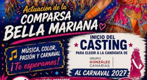 Grupo González Canarias inicia este sábado el casting para elegir a su candidata al Carnaval 2027