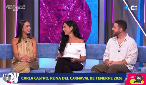 ‘Hay que verlo’ vive una tarde de emoción y Carnaval con Carla Castro Reina 2026 y Alexis Santana