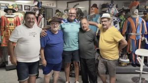 José Francisco Sánchez Bolaños visita el ensayo de la Afilarmónica Los Nietos de Kika
