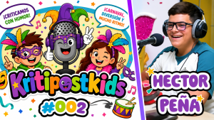 Joel Arias se estrena en «Kritiposkids» con una entrevista a Héctor Peña