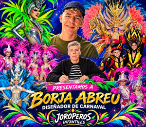 La comparsa Joroperos Infantil presenta a Borja Abreu como diseñador de Carnaval